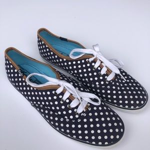 Navy Polka Dot Keds